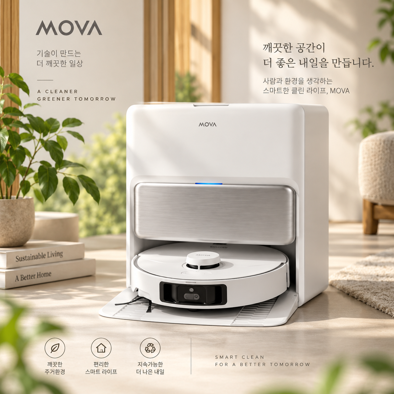 [오늘출발] 모바 (마감임박) 모바 P70 Pro Ultra 로봇청소기 RGB AI센서 온수 자동세척 열풍건조 탈착식 물걸레