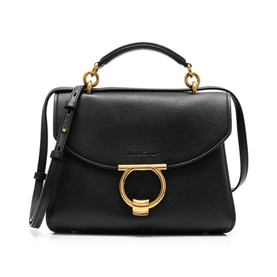 라프리마 [FERRAGAMO] 페라가모 MARGOT 간치니 핸드백 21-H493 NERO 720168