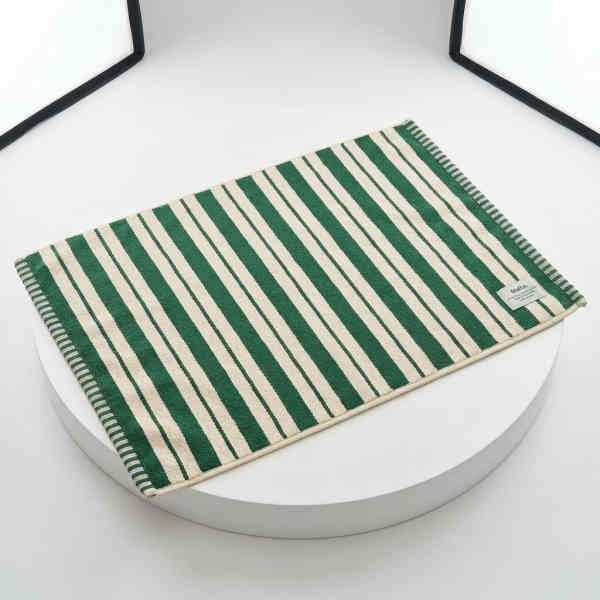 [모던하우스] STF 더블 스트라이프 타월발매트 GREEN 45X65cm