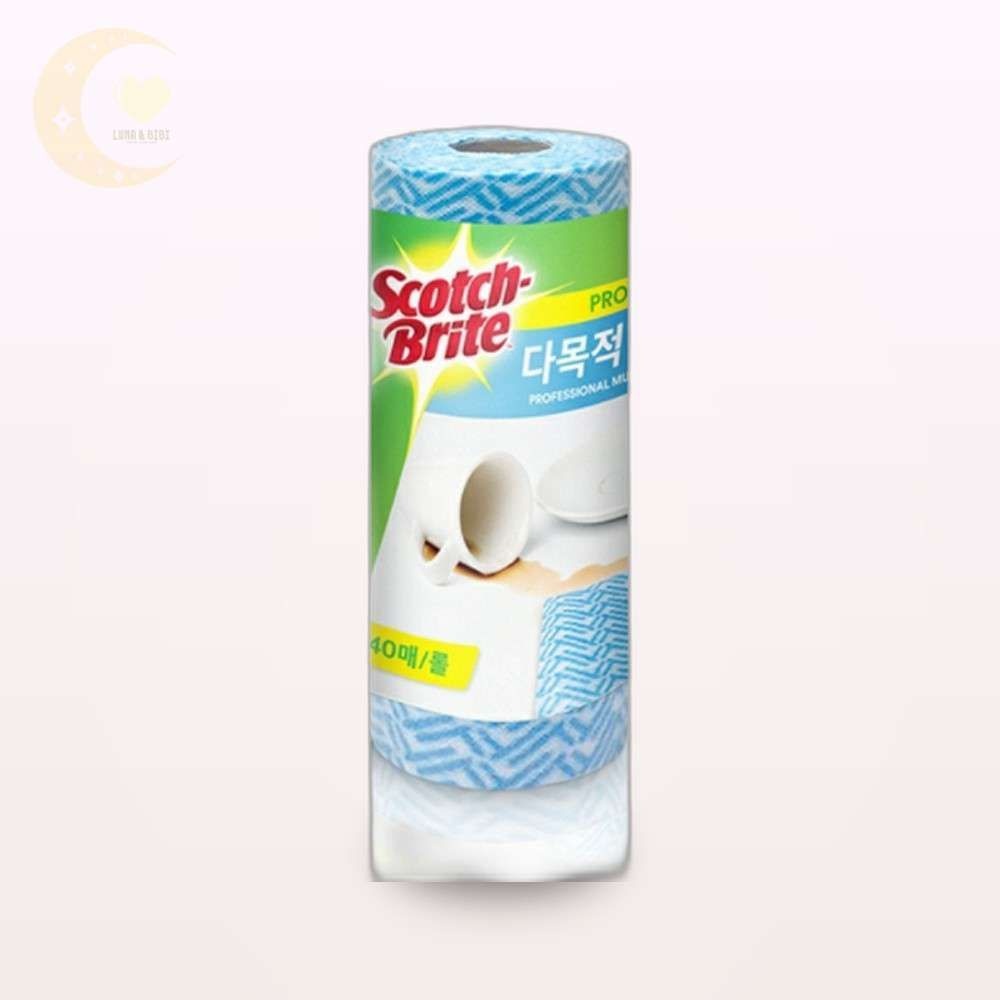 깜비상점 3M 다목적 롤행주 1롤 40매입 40CM X 25CM 행주롤 청소용롤행주