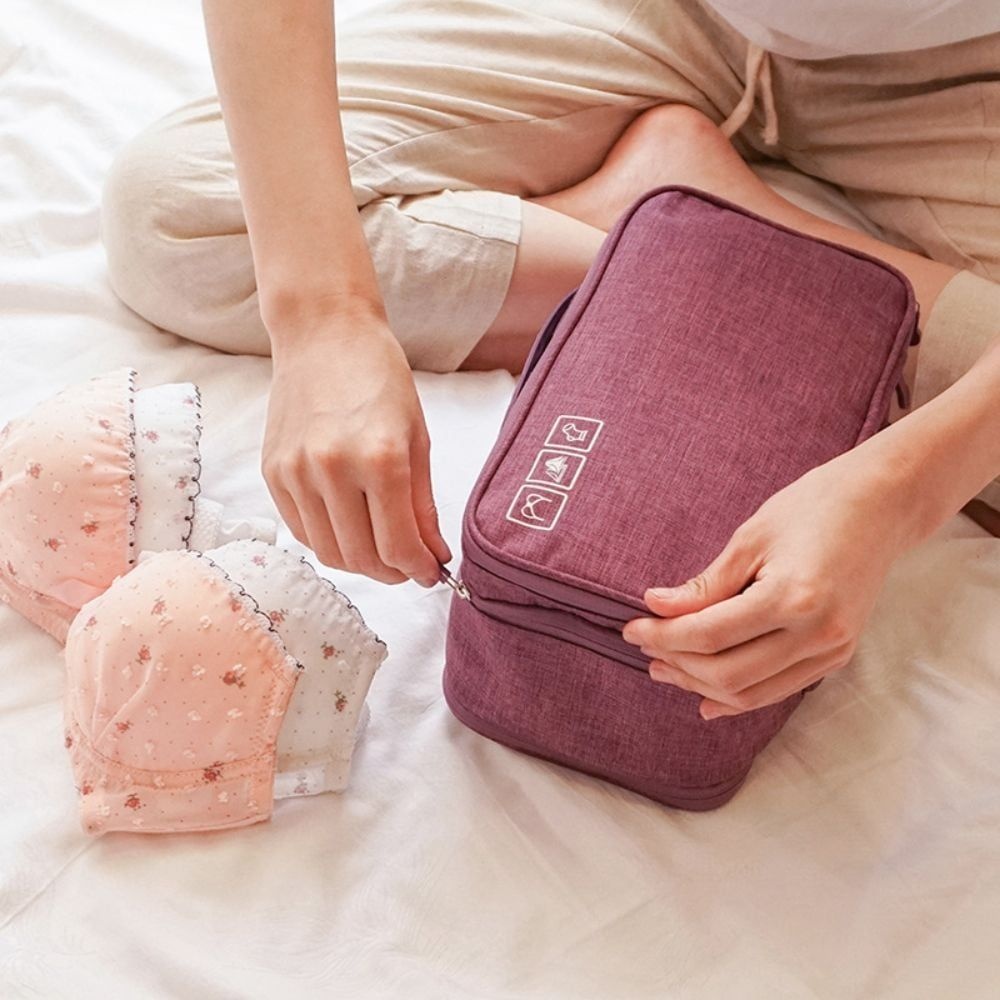 중국OEM 여행용 출장 속옷 브라 깔끔 정리 대용량 고급 파우치