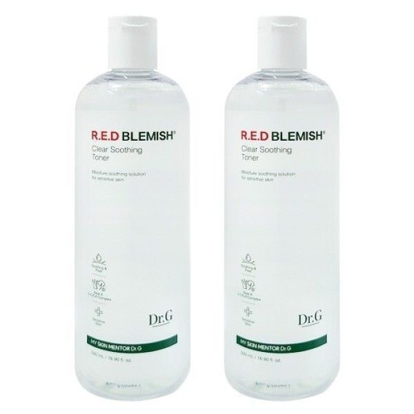 미라클하우스 닥터지 레드 블레미쉬 클리어 수딩 토너 수분토너 대용량 500ml 2개 441681