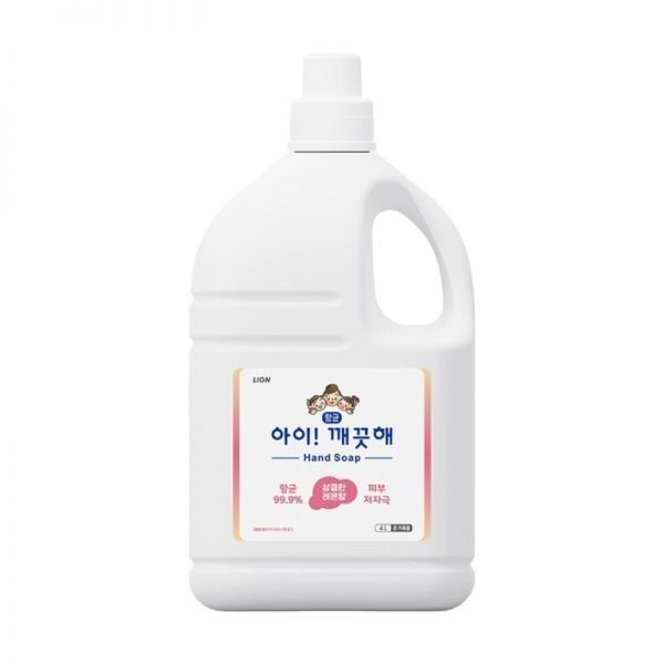 아이깨끗해 거품형 핸드솝4L(공펌프용기490ml x 1포함)