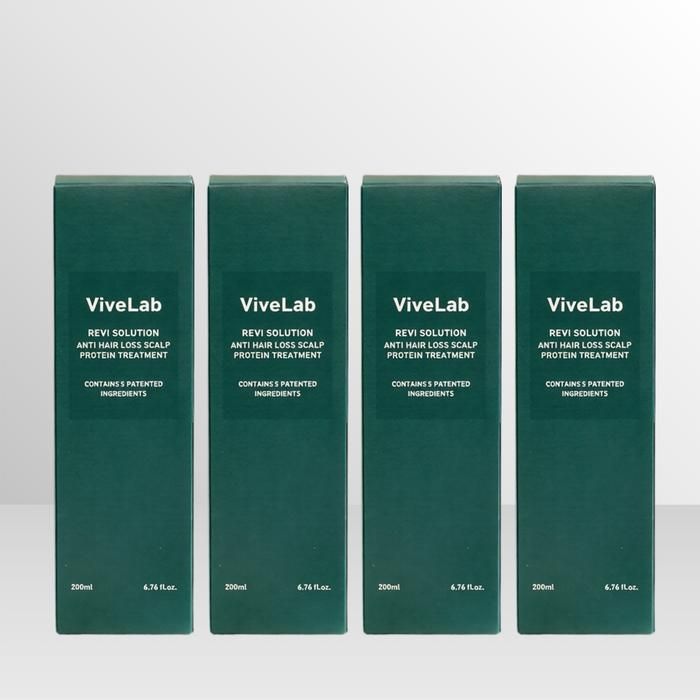 [오늘출발] 바이브랩 리바이 솔루션 안티 헤어 로스 스칼프 프로틴 트리트먼트 200ml 4개 / iuy