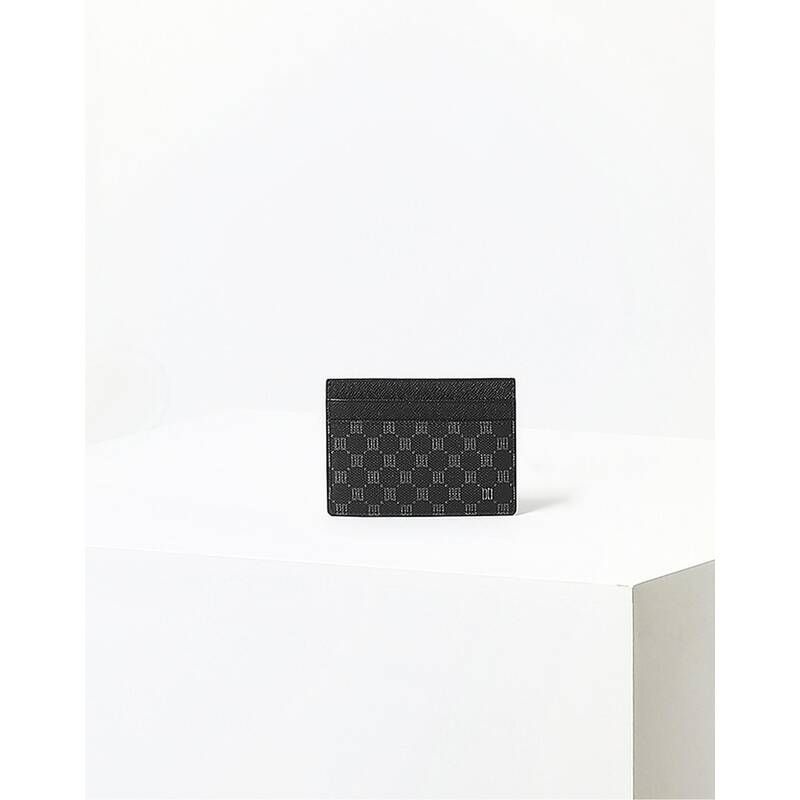 <매장정품> DAKS 닥스 [쇼핑백동봉] 블랙 루이스 DD 패턴 배색 PVC 카드지갑 DBHO6E131 DBHO6E131BK-IT 2008264