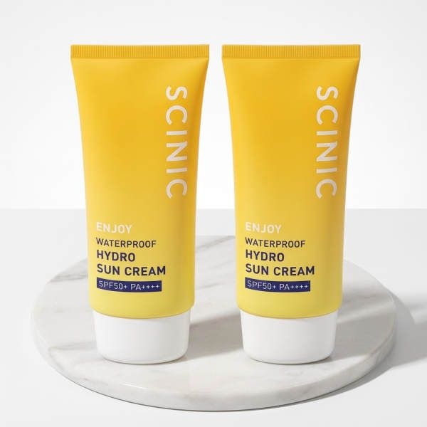 SCINIC 싸이닉 엔조이 워터프루프 수분 선크림 80ml 2개