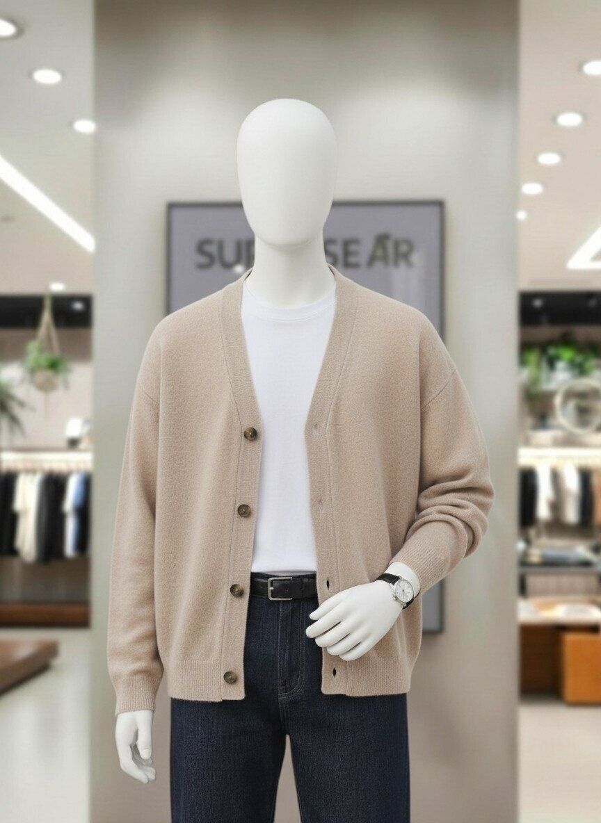 피클 [패션플러스][피클]남녀공용 데일리 V넥 니트 가디건 PSF9CD23DS1