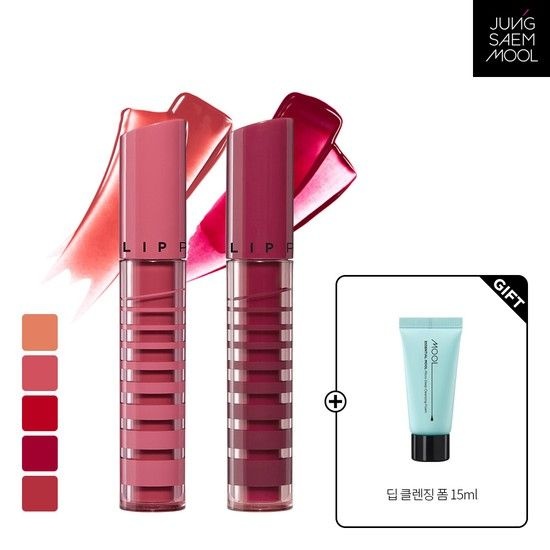 정샘물 립프레션 글로우래스팅 틴트 + 딥클렌징 폼 15ml