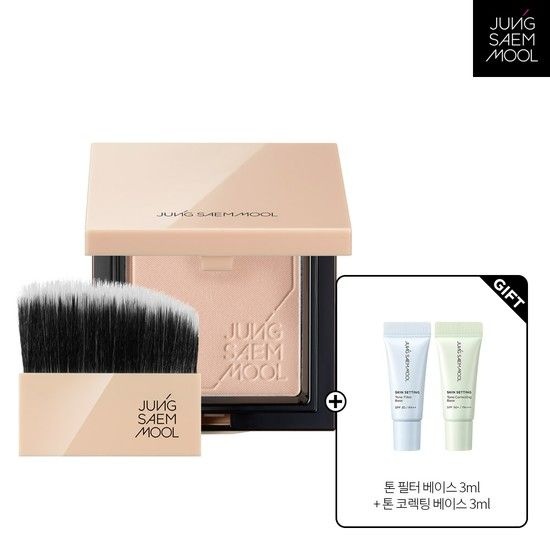 정샘물 스킨 누더 팩트 새틴 누드 + 톤 필터 베이스 3ml + 톤 코렉팅 베이스 3ml