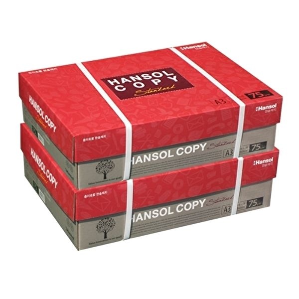 한솔 [한솔]한솔 A3 복사용지(A3용지) 75g 1250매 2BOX