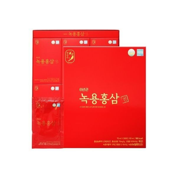 한삼수 6년근 녹용홍삼진 70ml x 30포