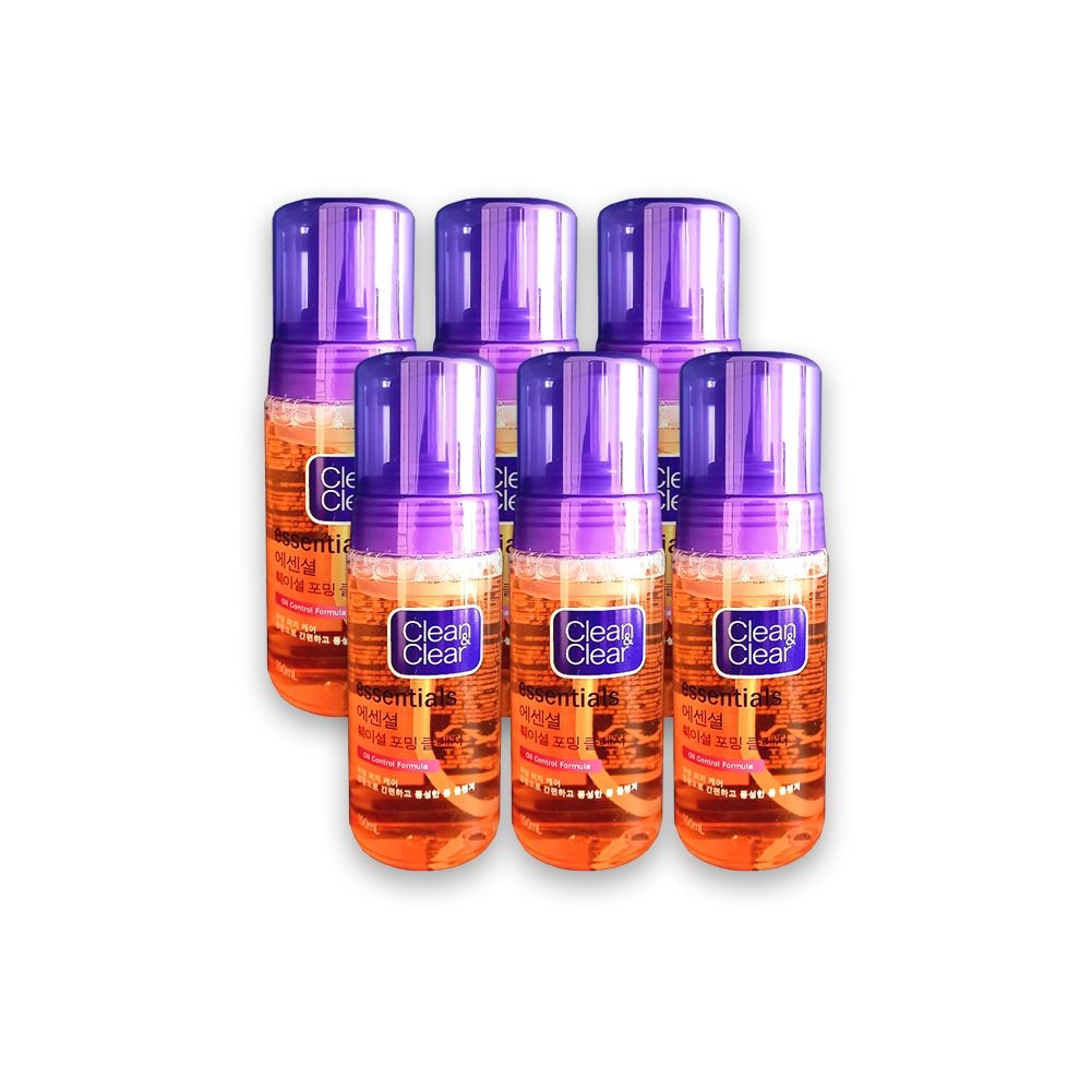 클린앤클리어 에센셜 훼이셜 포밍클렌저 150ml 6개
