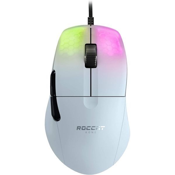 ROCCAT [해외] ROCCAT Kone Pro PC 게이밍 마우스 경량 인체공학적 디자인 타이탄 스위치 광학식 AIMO RGB 조명 초경량 유선 컴퓨터 스