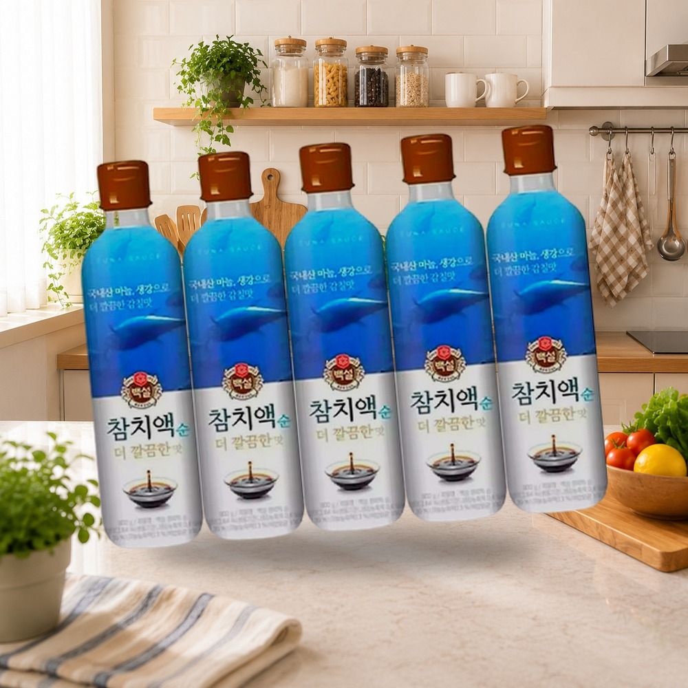백설 참치액 순 더깔끔한맛 500g 5개