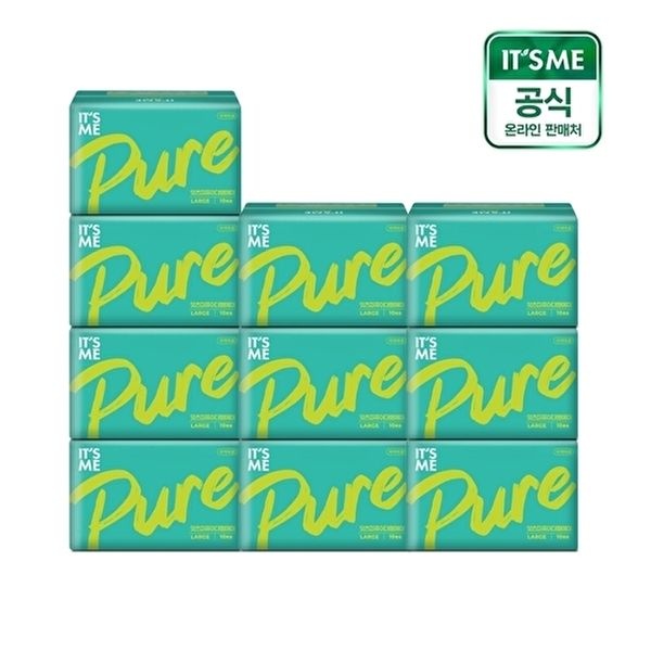 잇츠미 [잇츠미]잇츠미 퓨어 생리대 대형 10P x10개(총 100개)
