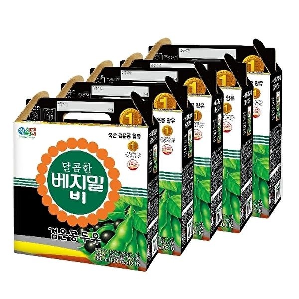 베지밀 [베지밀]달콤한 베지밀B 검은콩 두유 190ml * 80팩
