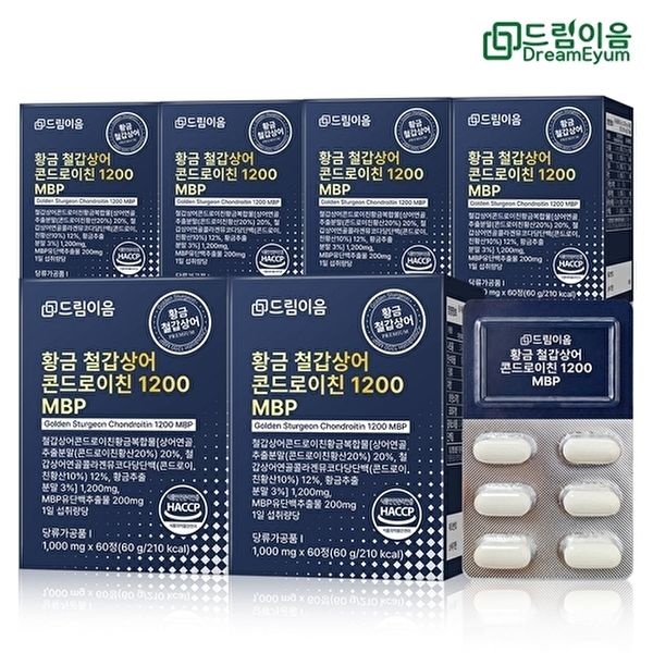 [드림이음]드림이음 황금 철갑상어 콘드로이친 1200 MBP 6형 철갑상어연골 6개월분