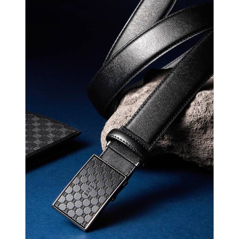 <매장정품> DAKS 닥스 DD 패턴 음각 무광버클 소가죽 자동벨트 DBBE5E838 DBBE5E838BK-JE 2007508