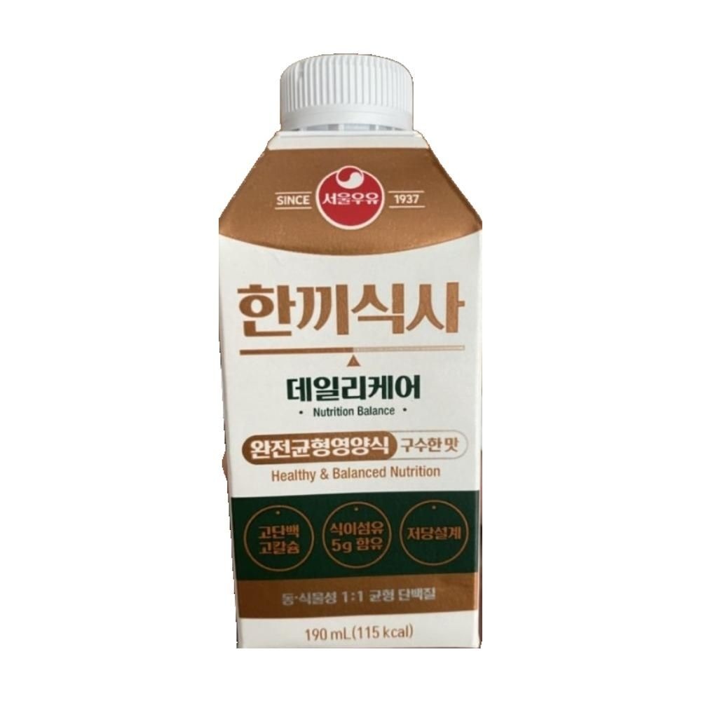 서울우유 서울우유 데일리케어 한끼식사 노인 어르신 시니어 우유 단백질 보충제 18개입 3박스 MJ