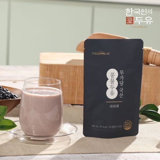한국인의 두유 더블구성_국산 서리태 100% 무가당 국산 서리태 콩물두유 1박스(20팩)*6박스 총 120팩