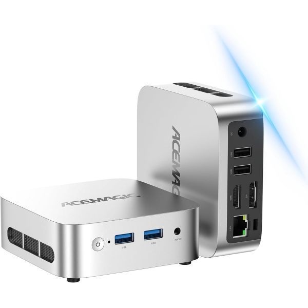 [해외] ACEMAGIC M5 미니 PC 윈도우 11 Pro 인텔 코어 14500HX 32GB DDR4 1TB SSD i9 13900HK R9 6900HX 대비 성능 우수 NVMe PCIe 4.0 USB 3.2 Type C