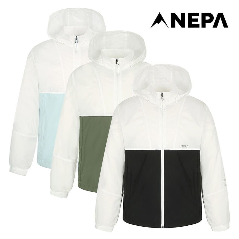 (현대Hmall) [정가 159,000원] 네파 남성 지오블록 경량 방풍자켓 7J30622