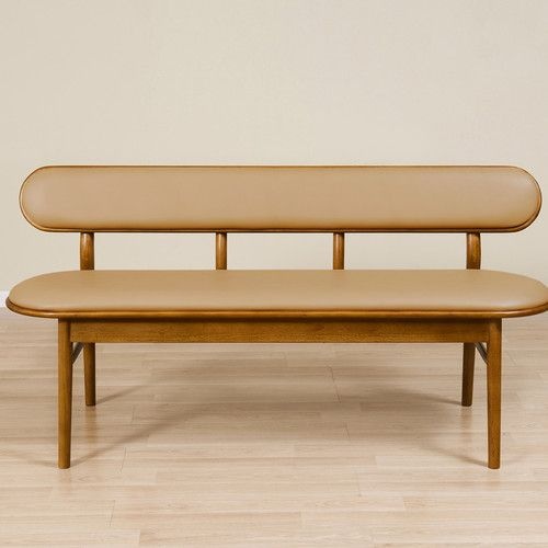 CZ2323 원목 PU 3인 벤치 1450 2colors