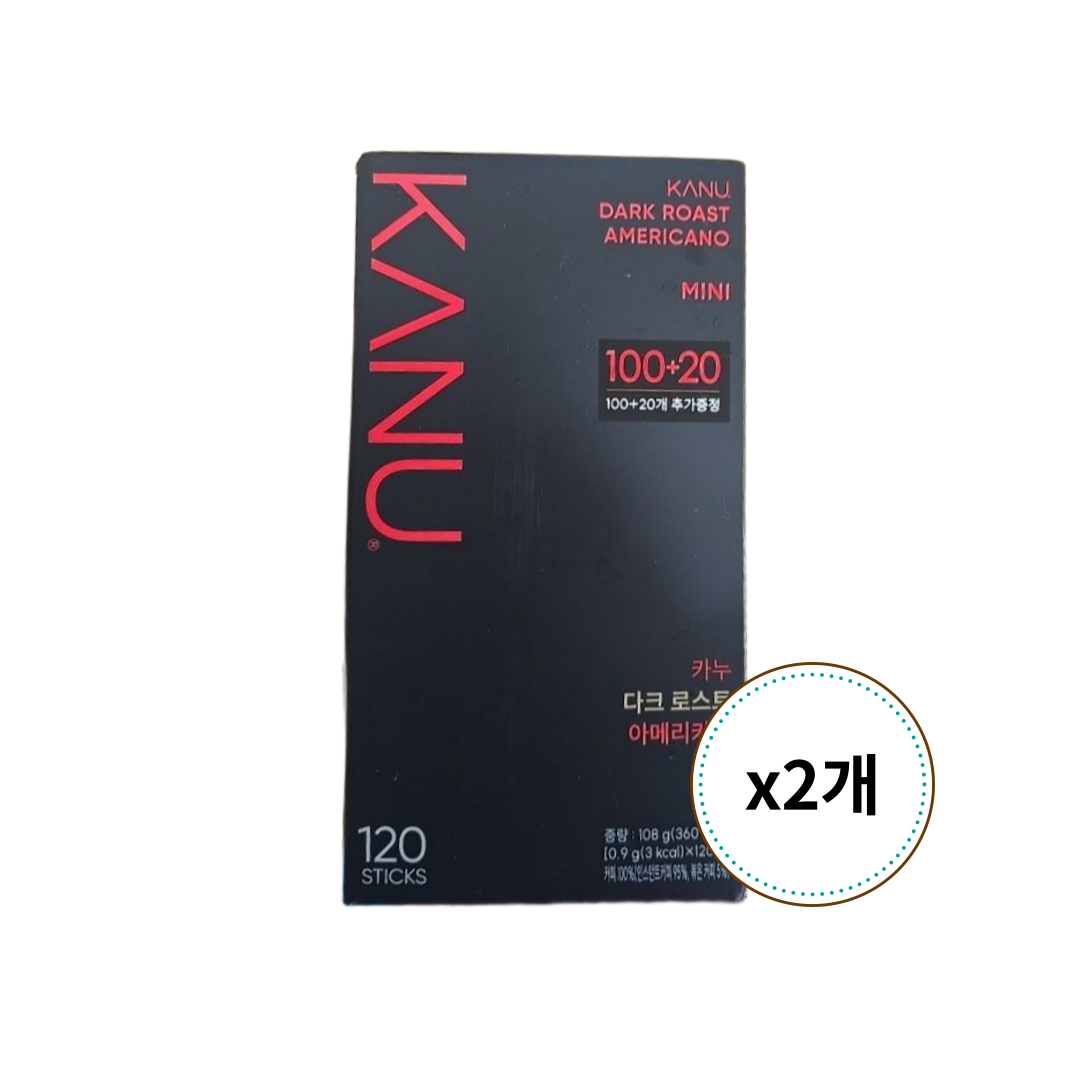 동서식품 카누 미니 다크 로스트 아메리카노 120개입 x 2개