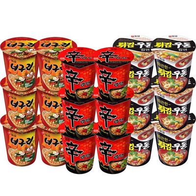 농심 컵라면 혼합 18개(신라면6개+튀김우동6개+너구리6개)