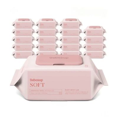 베베숲 소프트 아기물티슈 80매 x 20팩