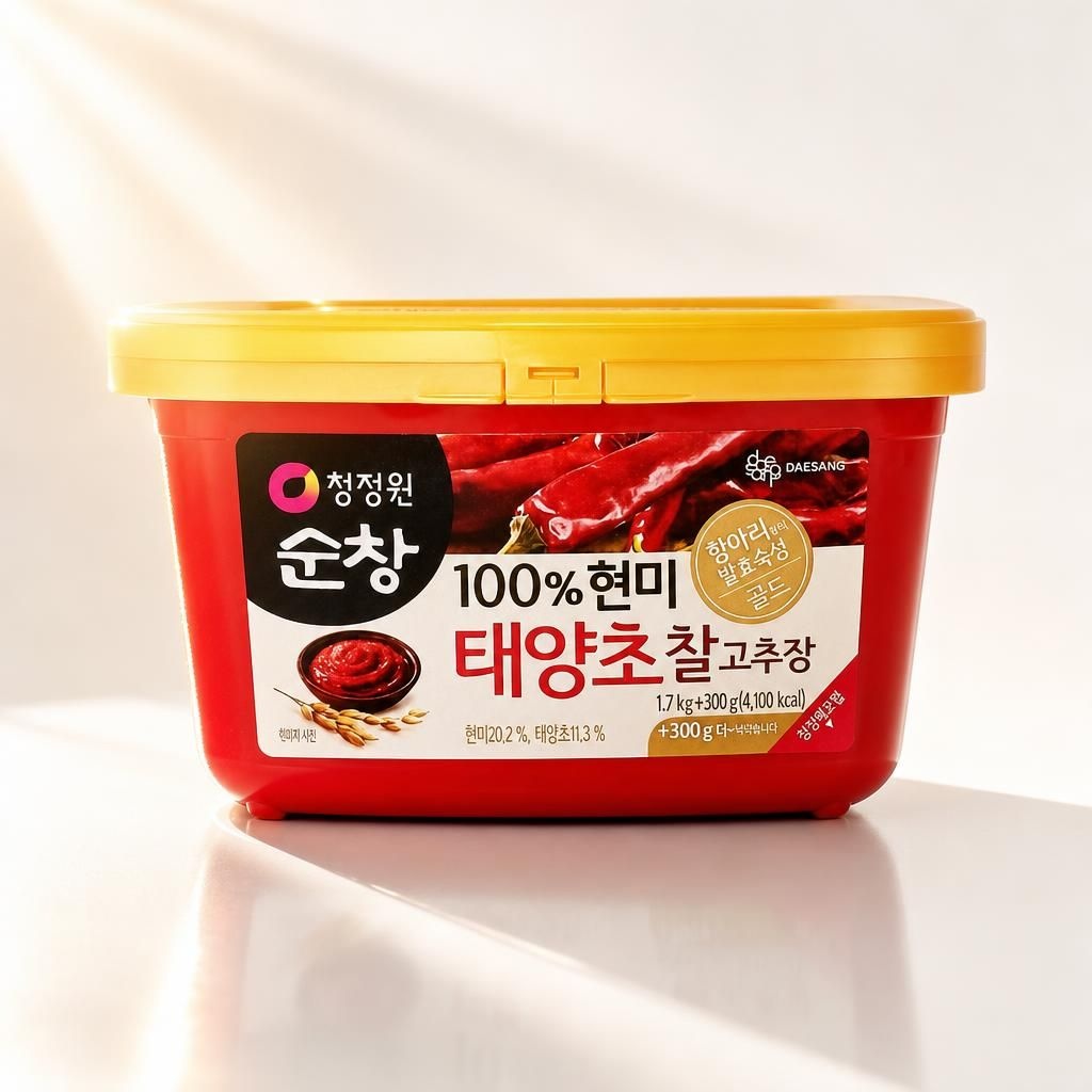 [오늘출발] 청정원 순창 100프로 현미 태양초 찰고추장 2kg 2개