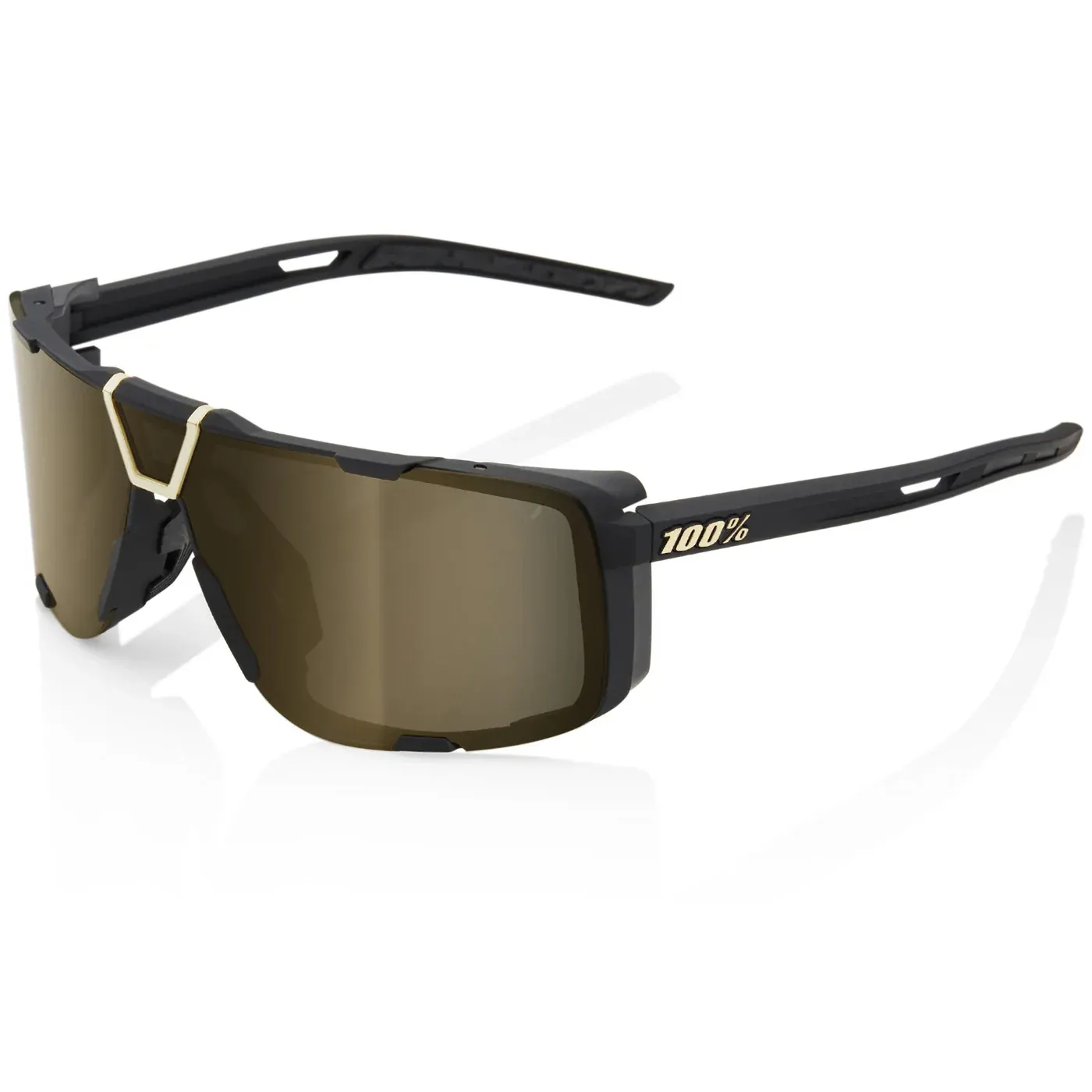 백퍼센트 Conti 100% Eastcraft glasses - 소프트 Tact 블랙 골드 Mirror 7292702884022