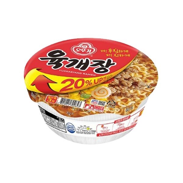 오뚜기 육개장 사발면 104g 24개(20% 증량업)