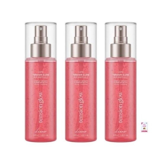 [리에노] 리에노 텐션 글로우 카멜리아 뿌리는 에어앰플 미스트 120ml 3개 + 폼클렌징(3ml) (52037624)