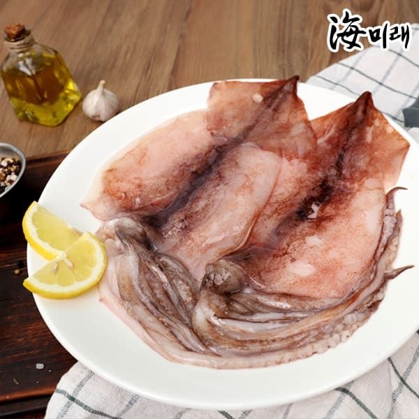 해미래 (현대Hmall) [해미래] 국내산 손질 냉동 오징어 130g 내외 (1마리) x 3팩