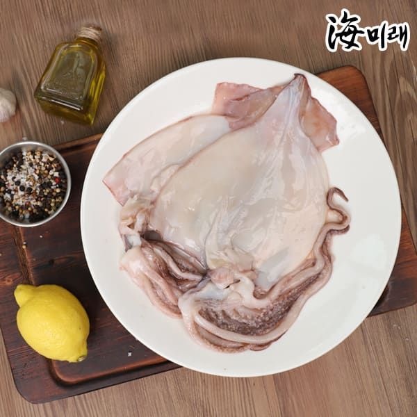해미래 (현대Hmall) [해미래] 국내산 손질 냉동 오징어 130g 내외 (1마리) x 2팩