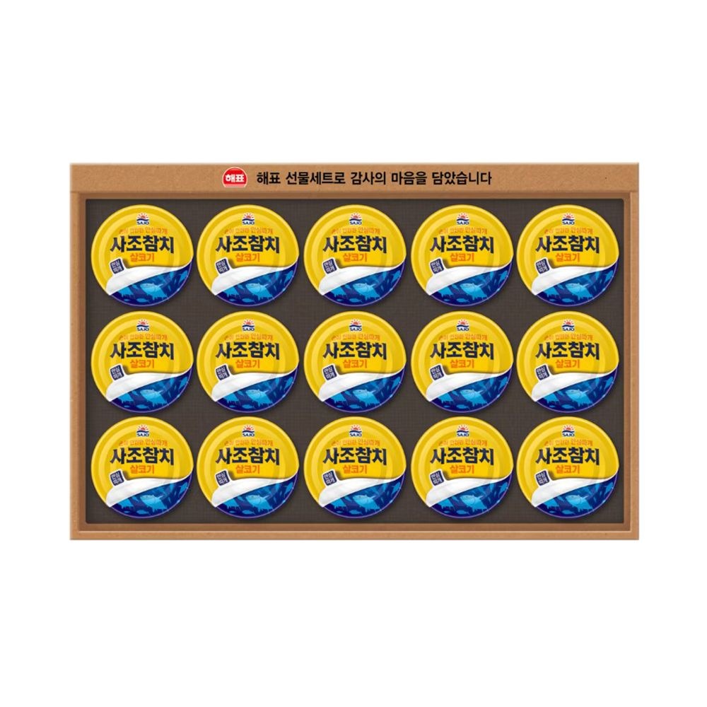 사조 살코기참치 67호 선물세트 X1세트(참치캔15개)