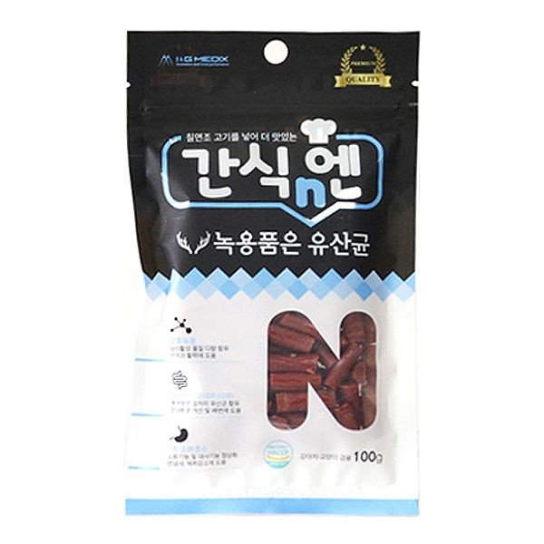간식엔 녹용품은 유산균 100g