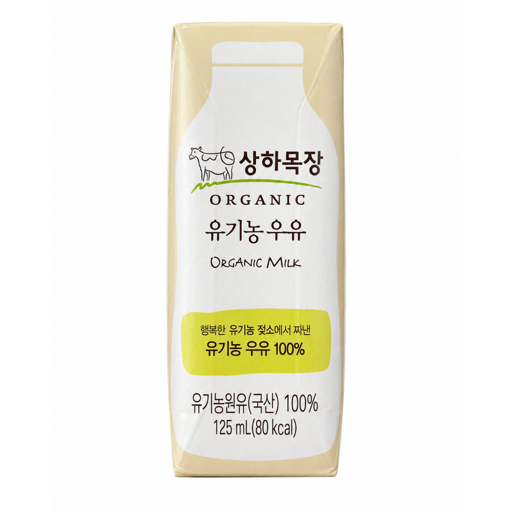 상하목장 유기농 멸균우유 125ml 24팩