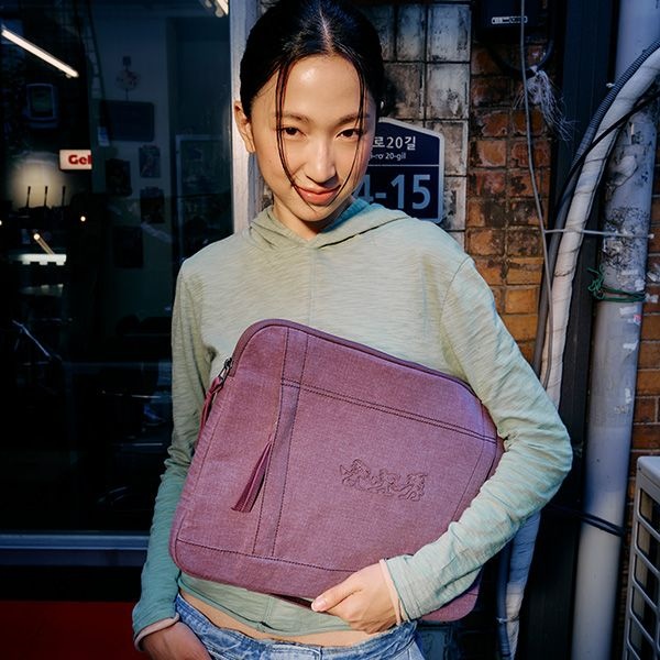 쌤소나이트 레드 ADD ON ESS TRIPLETS 랩탑 파우치 DUSTY PINK UX190005