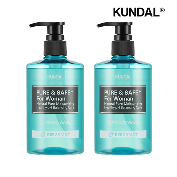 [패션플러스][쿤달]쿤달 퓨어 앤 세이프 여성청결제 베르가못 300ml x2개