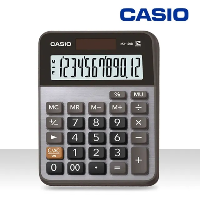 카시오 HJ 카시오 CASIO 정품 일반계산기 전자계산기 사무용 탁상용 책상 계산기 MX-120B