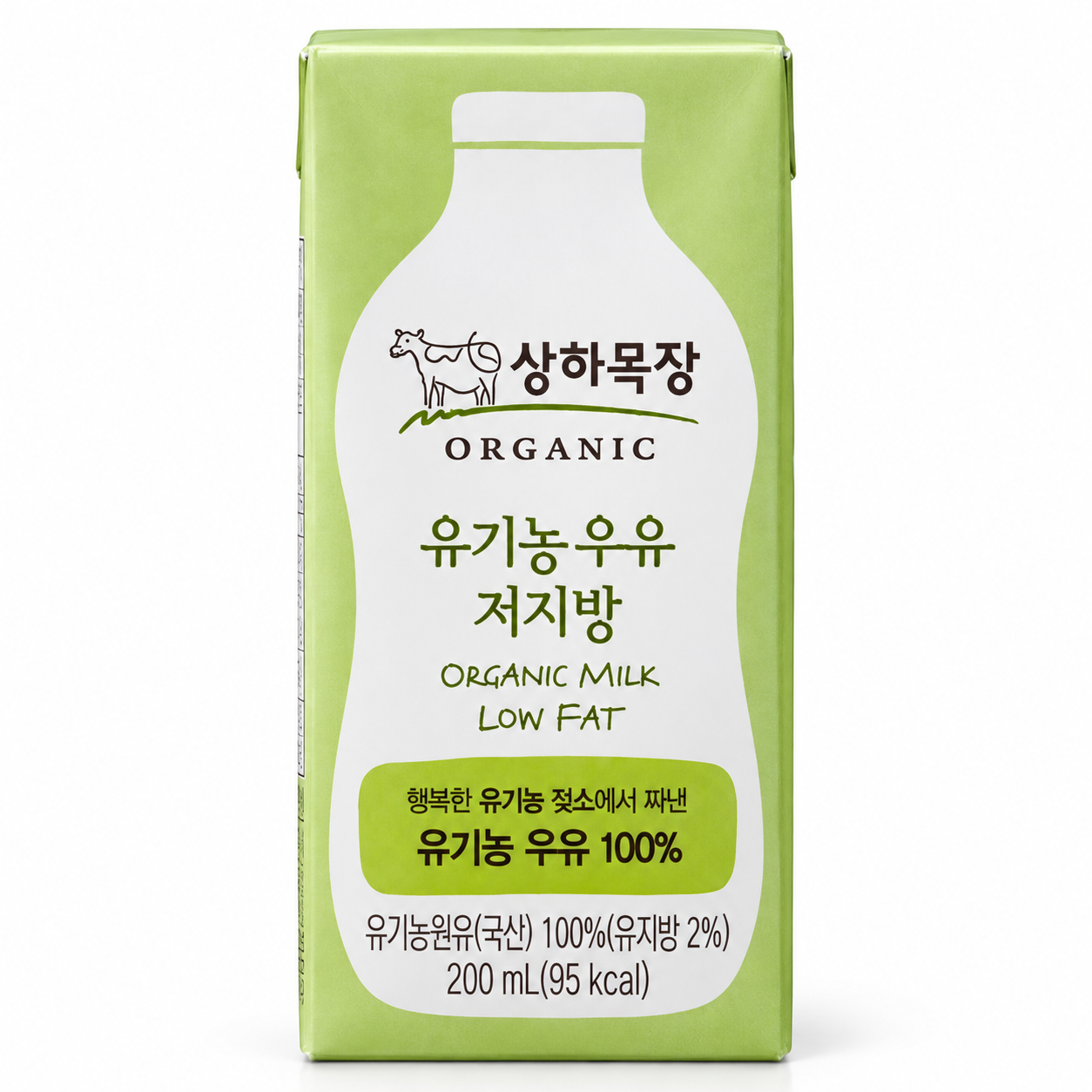 상하목장 유기농 저지방 멸균우유 200ml 48팩