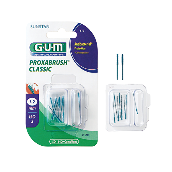[GUM]GUM 검 605 치간칫솔 리필 8개입 (512) 1개