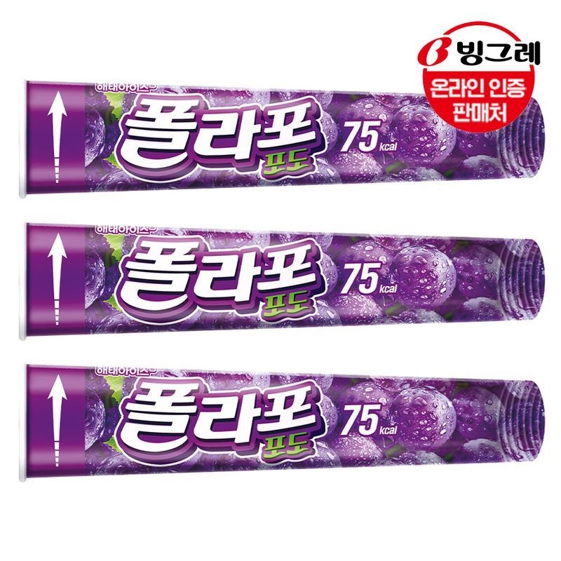 해태제과 [해태아이스] 폴라포 포도 30개입