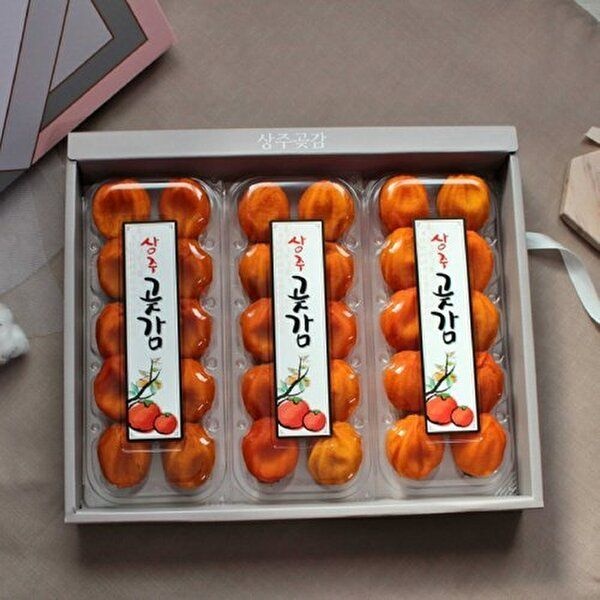 [산해직송]상주 반건시 40과 선물세트 (개당50-55g/총2kg) 어버이날 스승의날 명절