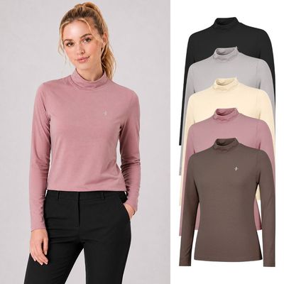 女性ゴルフウェアTRネックポーラTシャツ