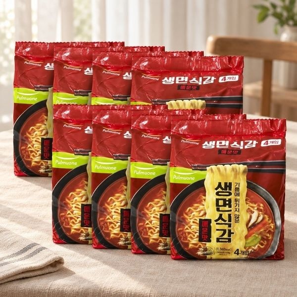풀무원 생면식감 매운맛 95.9g x 4 x 8