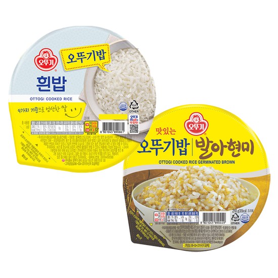 오뚜기밥 210g x 12개 + 발아현미밥 210g x 12개