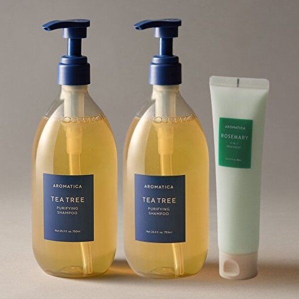 아로마티카 [아로마티카]아로마티카 티트리 퓨리파잉 샴푸 750ml 2개+로즈마리 트리트먼트 160ml